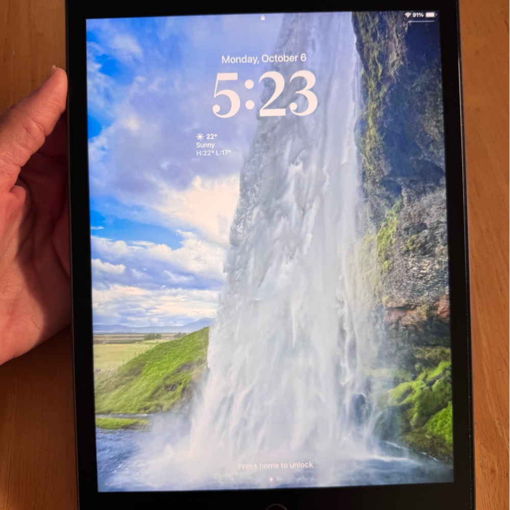 Sleek Space Gray Apple iPad